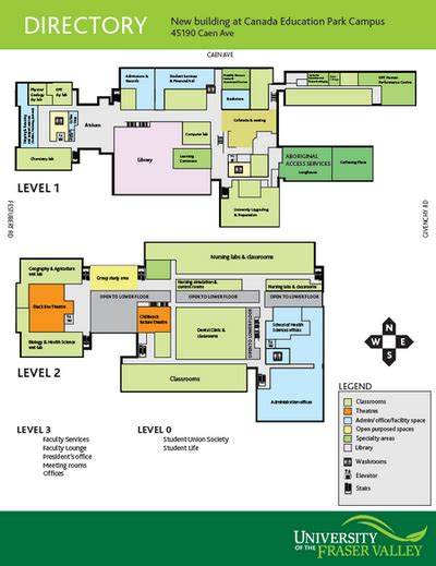 ufv chilliwack campus map
